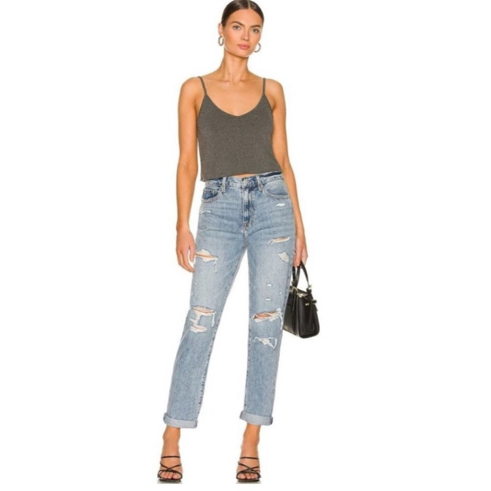Pistola High Rise Presley Roller Distressed Jeans